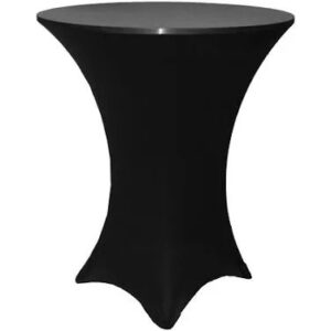 Highboy Spandex Cocktail Table Covers Black